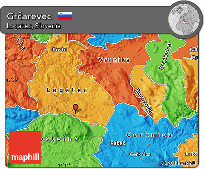 Political Map of Grčarevec
