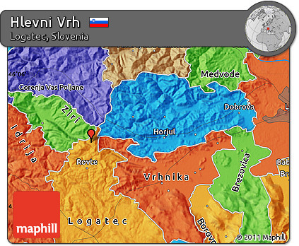 Political Map of Hlevni Vrh