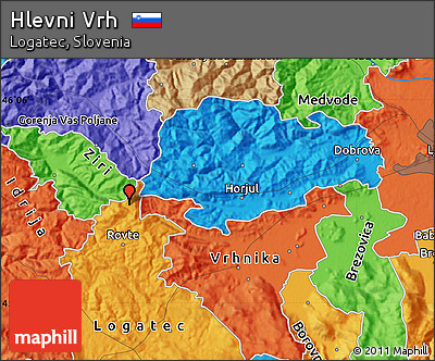 Political Map of Hlevni Vrh