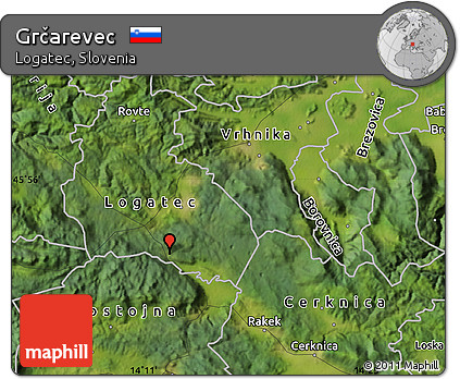 Satellite Map of Grčarevec