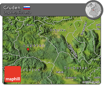 Satellite Map of Gruden