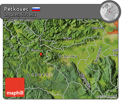 Satellite Map of Petkovec