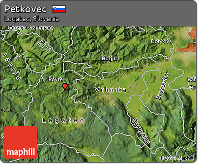 Satellite Map of Petkovec