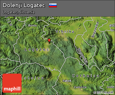 Satellite Map of Dolenji Logatec