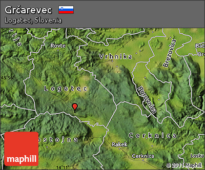 Satellite Map of Grčarevec