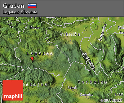 Satellite Map of Gruden