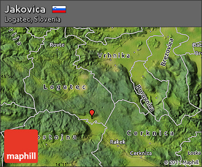 Satellite Map of Jakovica