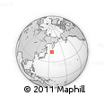 Outline Map of the Area around 46° 1' 3" N, 155° 37' 30" E, rectangular outline