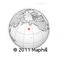 Outline Map of the Area around 46° 1' 3" N, 163° 58' 29" W, rectangular outline