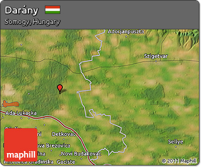 Satellite 3D Map of Darány