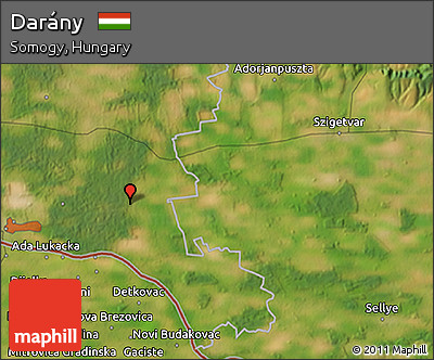 Satellite 3D Map of Darány