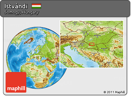 Physical Location Map of Istvándi