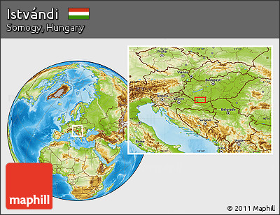 Physical Location Map of Istvándi