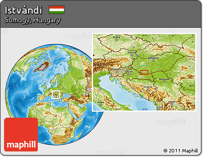 Physical Location Map of Istvándi