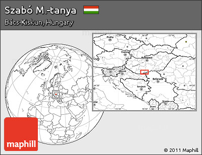 Blank Location Map of Szabó M.-tanya