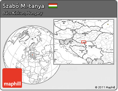 Blank Location Map of Szabó M.-tanya