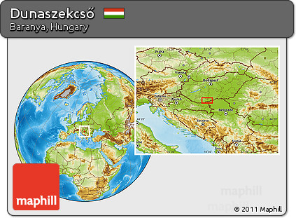 Physical Location Map of Dunaszekcső