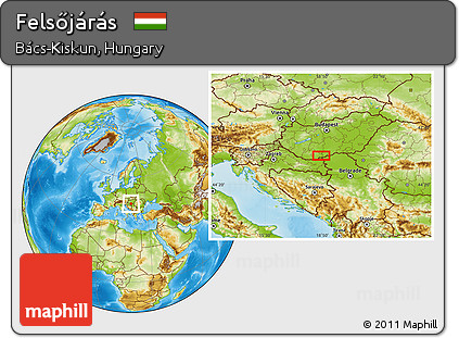 Physical Location Map of Felsőjárás