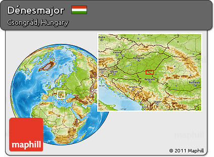 Physical Location Map of Dénesmajor