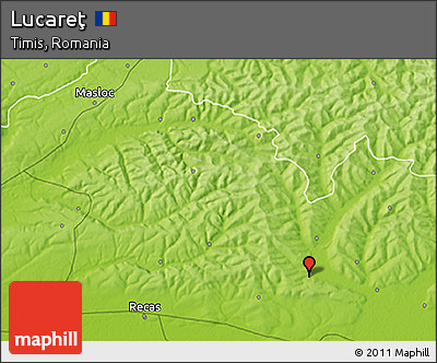 Physical 3D Map of Lucareţ