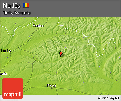 Physical 3D Map of Nadăş