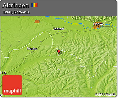 Physical 3D Map of Altringen