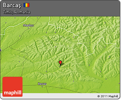 Physical 3D Map of Barcaş
