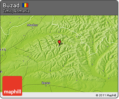 Physical 3D Map of Buzad