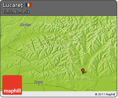 Physical 3D Map of Lucareţ