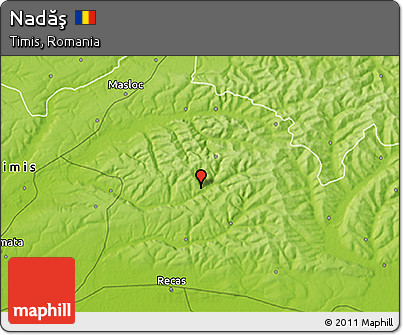 Physical 3D Map of Nadăş