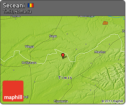 Physical 3D Map of Seceani