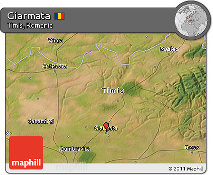 Satellite 3D Map of Giarmata
