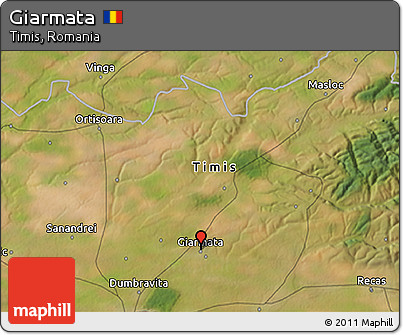 Satellite 3D Map of Giarmata