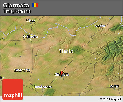 Satellite 3D Map of Giarmata