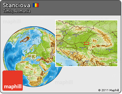 Physical Location Map of Stanciova