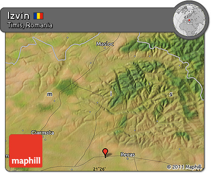 Satellite Map of Izvin