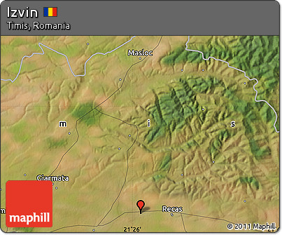 Satellite Map of Izvin