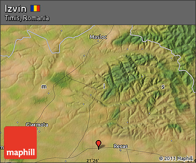 Satellite Map of Izvin