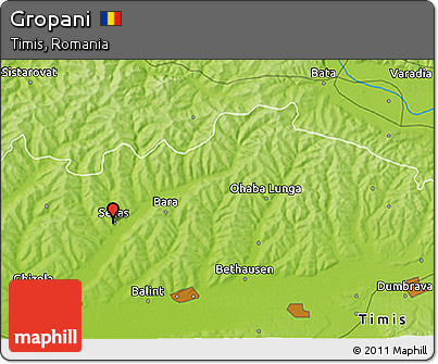 Physical 3D Map of Gropani