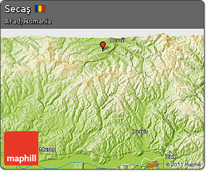 Physical 3D Map of Secaş