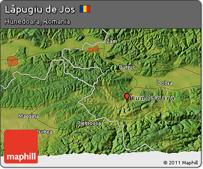 Satellite 3D Map of Lăpugiu De Jos
