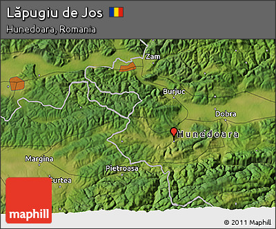 Satellite 3D Map of Lăpugiu De Jos