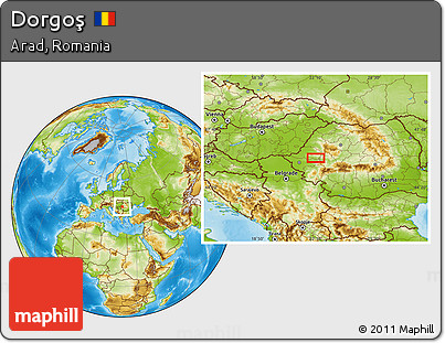 Physical Location Map of Dorgoş