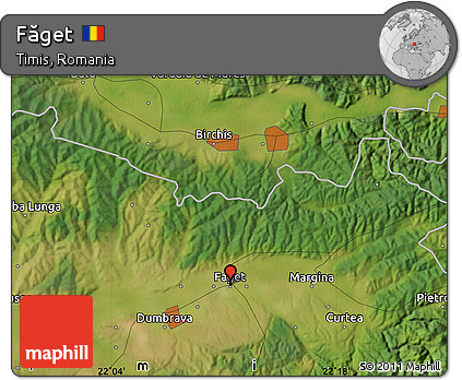 Satellite Map of Făget