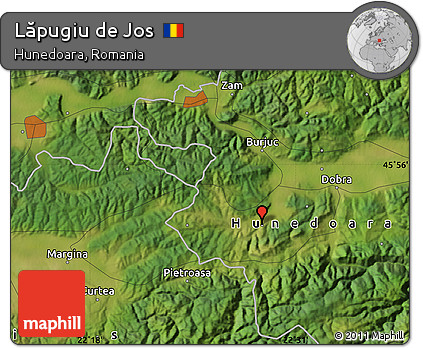 Satellite Map of Lăpugiu De Jos