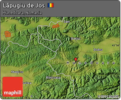 Satellite Map of Lăpugiu De Jos