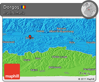 Political Panoramic Map of Dorgoş