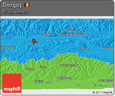 Political Panoramic Map of Dorgoş