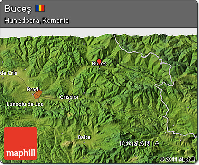 Satellite 3D Map of Buceş