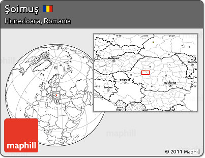 Blank Location Map of Şoimuş